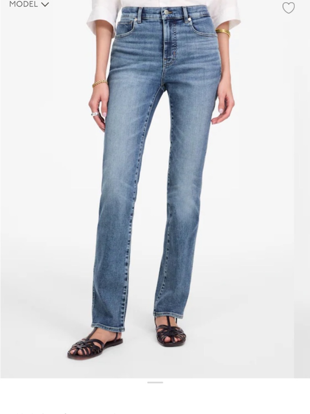 Madewell Stovepipe Jeans in Medium Blue Wash - Picture 3 of 11
